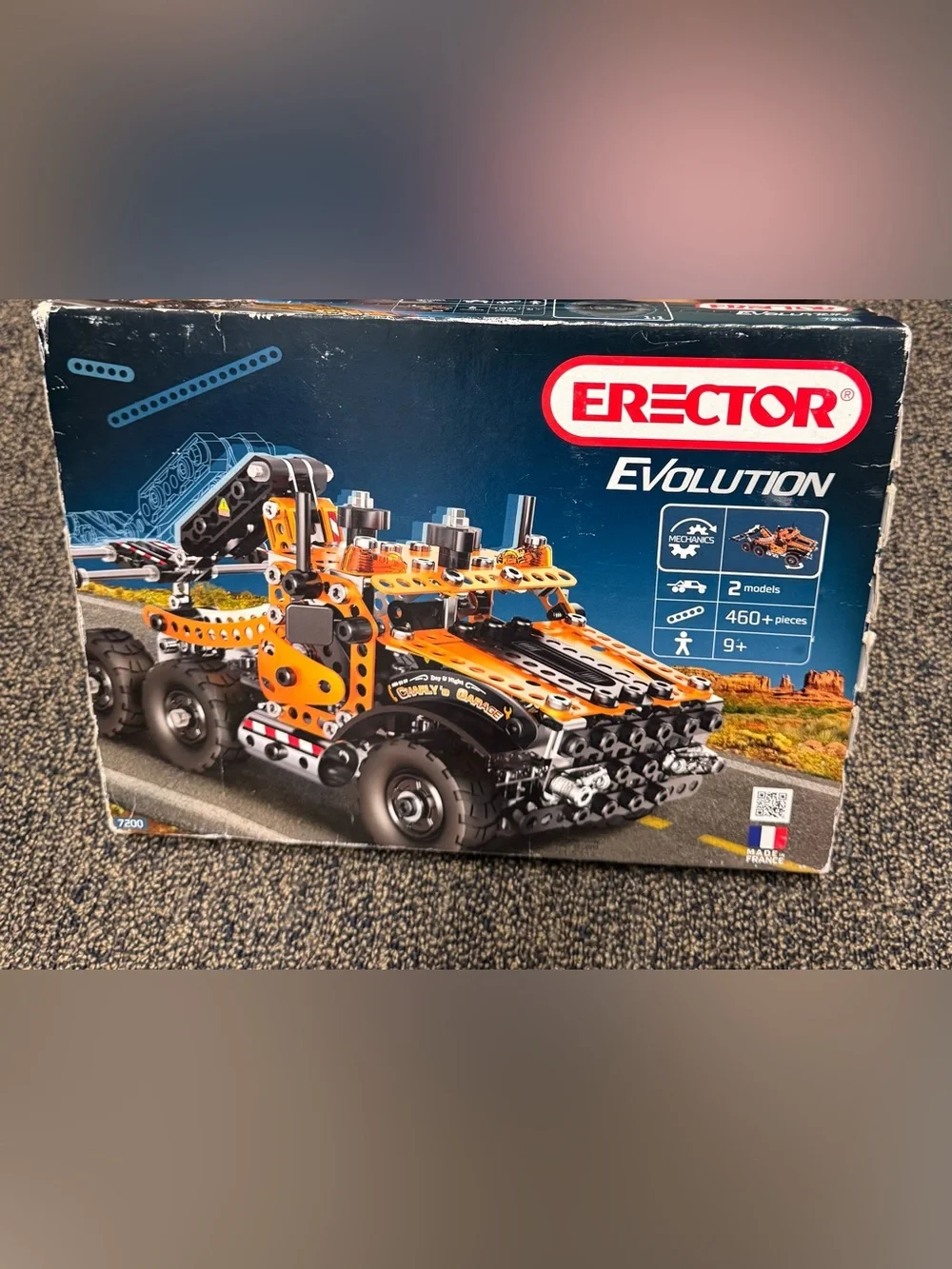 Erector Evolution Orange Construction Truck Building Set